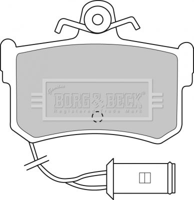 BORG & BECK Комплект тормозных колодок, дисковый тормоз BBP1161